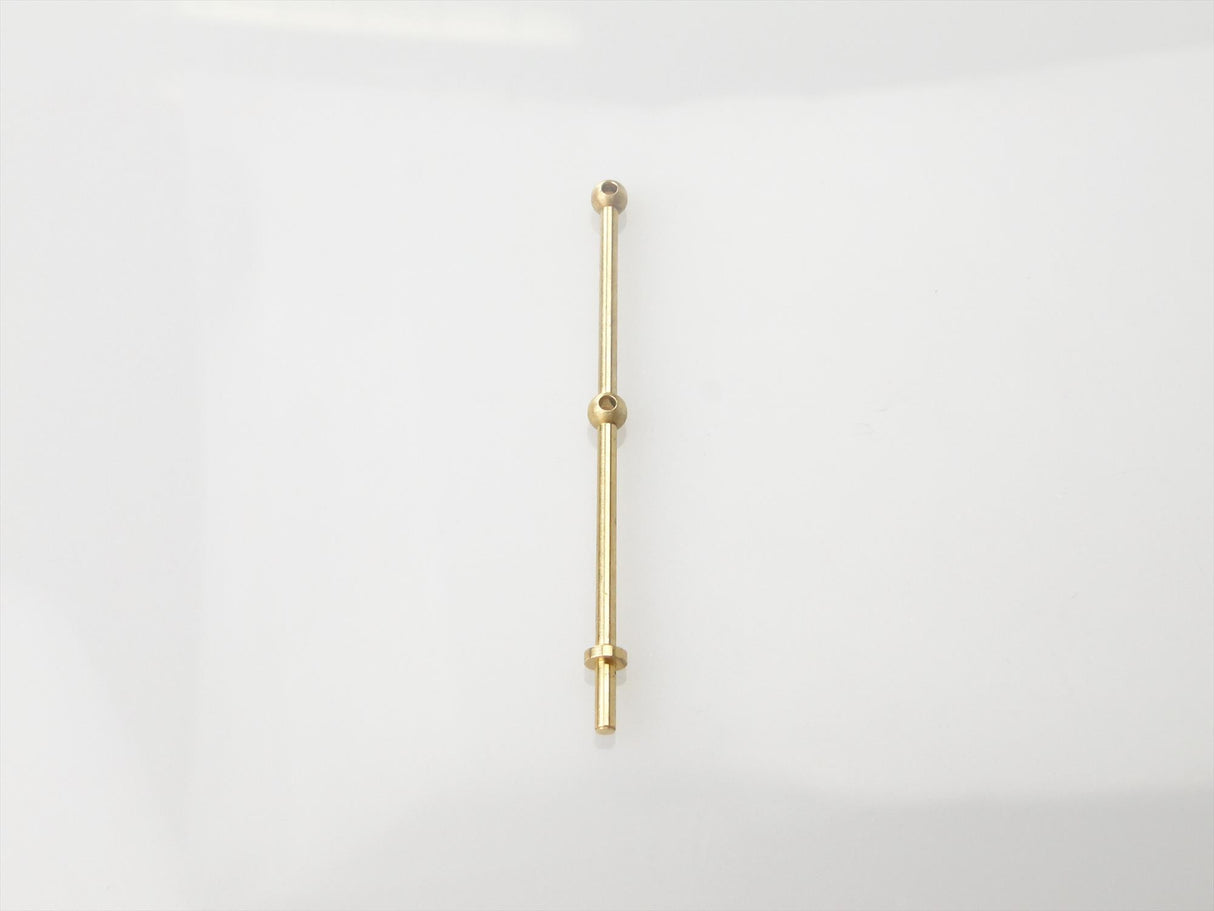 2 Hole Stanchion Brass 35mm