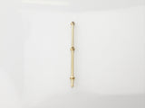 2 Hole Stanchion Brass 35mm