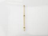 2 Hole Stanchion Brass 40mm - Pack of 10 (66240)