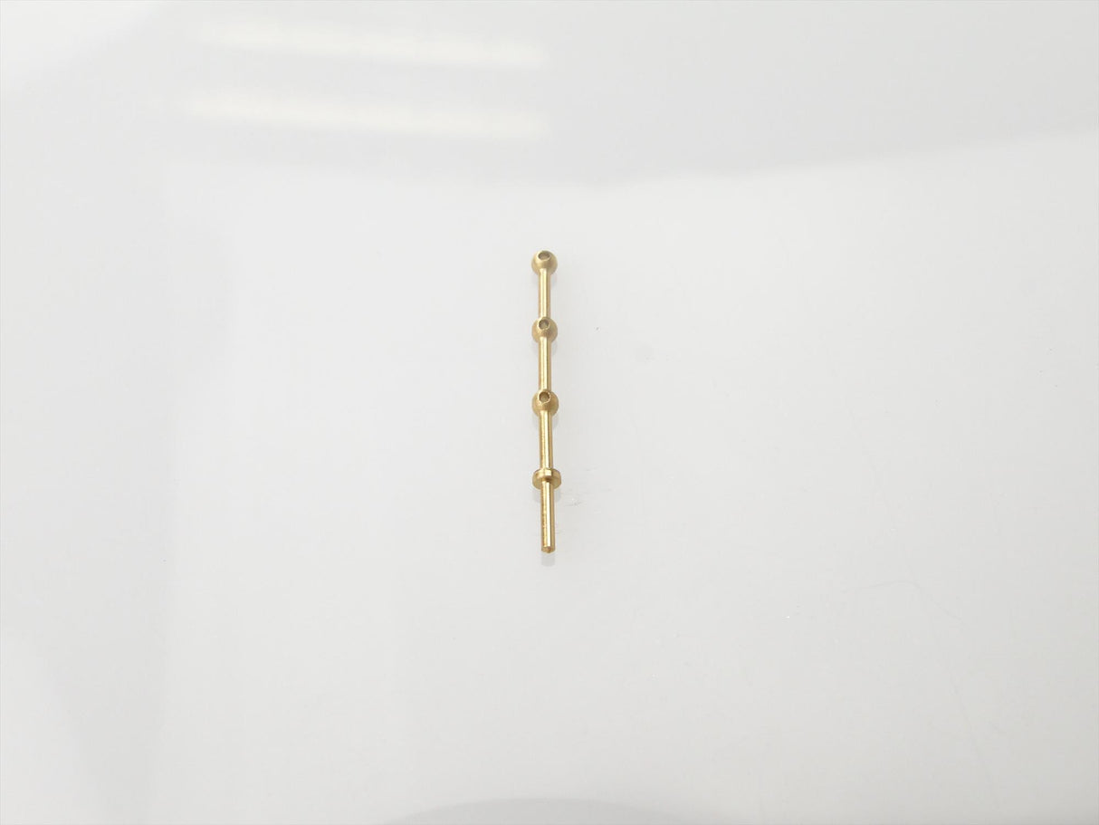 3 Hole Stanchion Brass 15mm - pack of 10