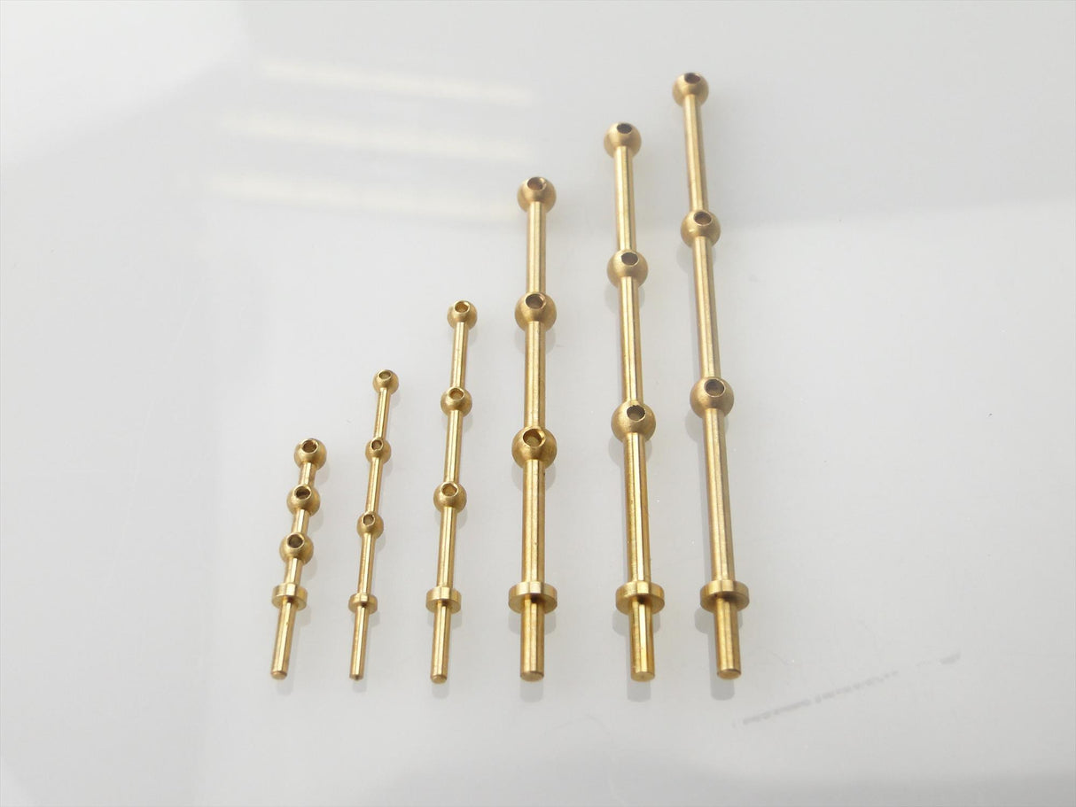 3 Hole Stanchion Brass 20mm