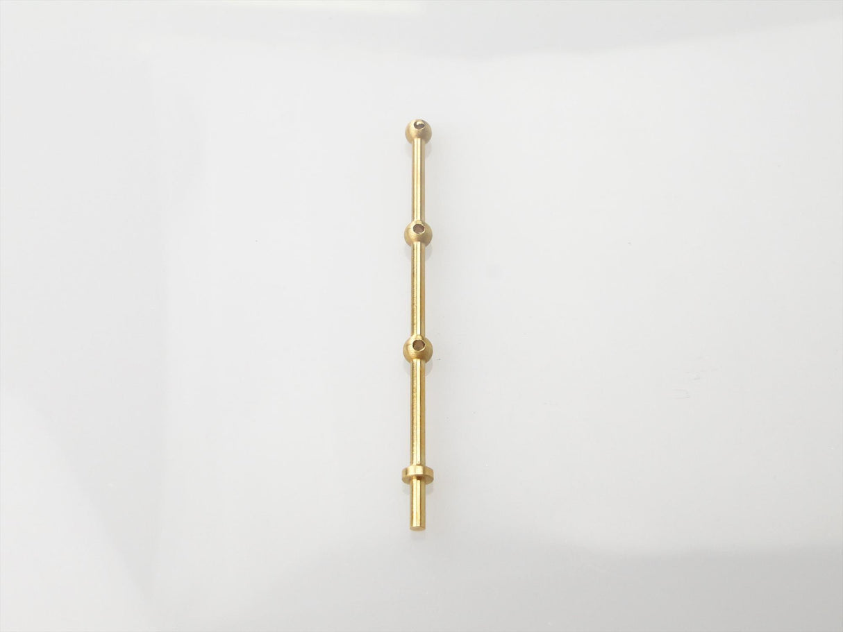 3 Hole Stanchion Brass 35mm