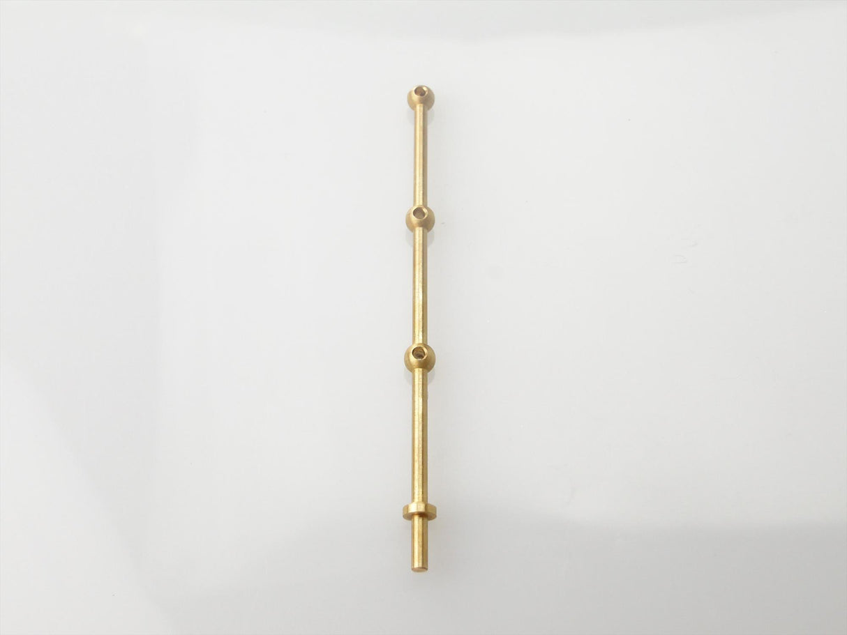 3 Hole Stanchion Brass 40mm