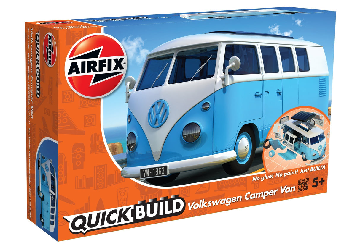 Airfix QUICK BUILD VW Camper Van blue