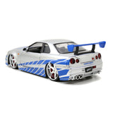 1:24 Brians 1999 Nissan Skyline GT-R (R34) - Silver/Blue