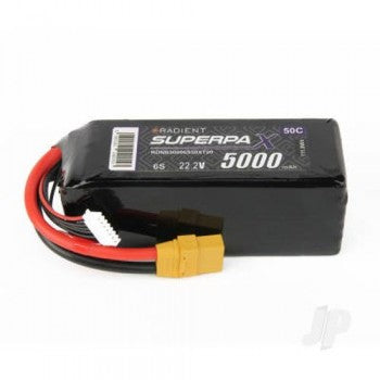 LiPo 6S 5000mAh 22.2V 50C XT90