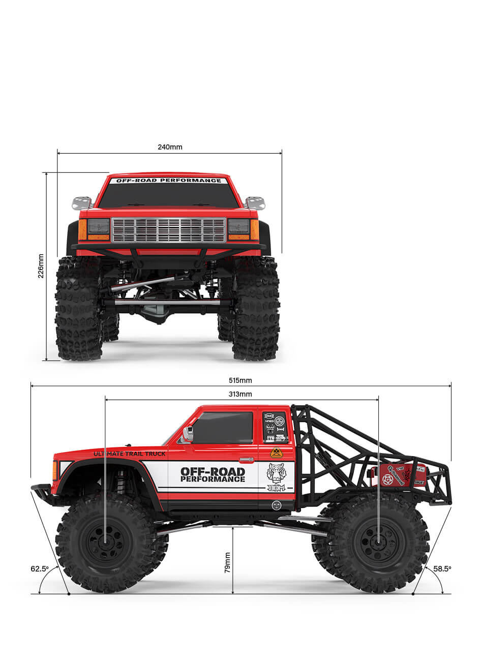 GMADE GS02 BOM 1/10TH TRAIL TRUCK KIT