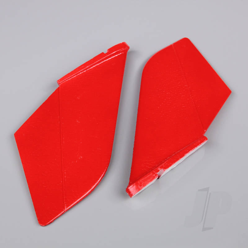 Vertical Fin Set Red (Painted with decal) (F-38)