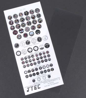 JTEC Colour Scale Instrument Kit 1/7 Scale