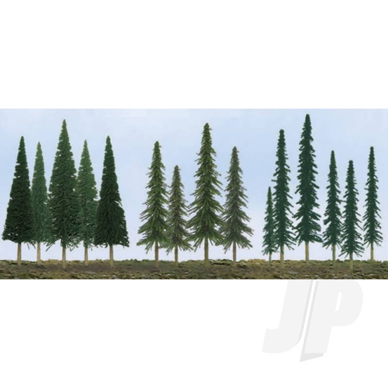 JTT 92117 Pine Conifer Spruce 2.5 Inch to 6 Inch N to HO-Scale (46 per pack)