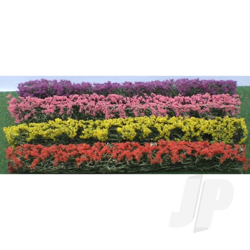 JTT 95509 Flower Hedges 5 Inch x 3/8 Inch x 5/8 Inch HO-Scale (8 per pack)