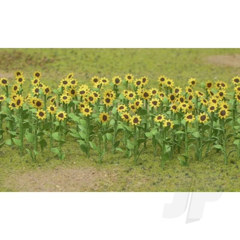 JTT 95524 Sunflowers 2 Inch Tall O-Scale (16 per pack)