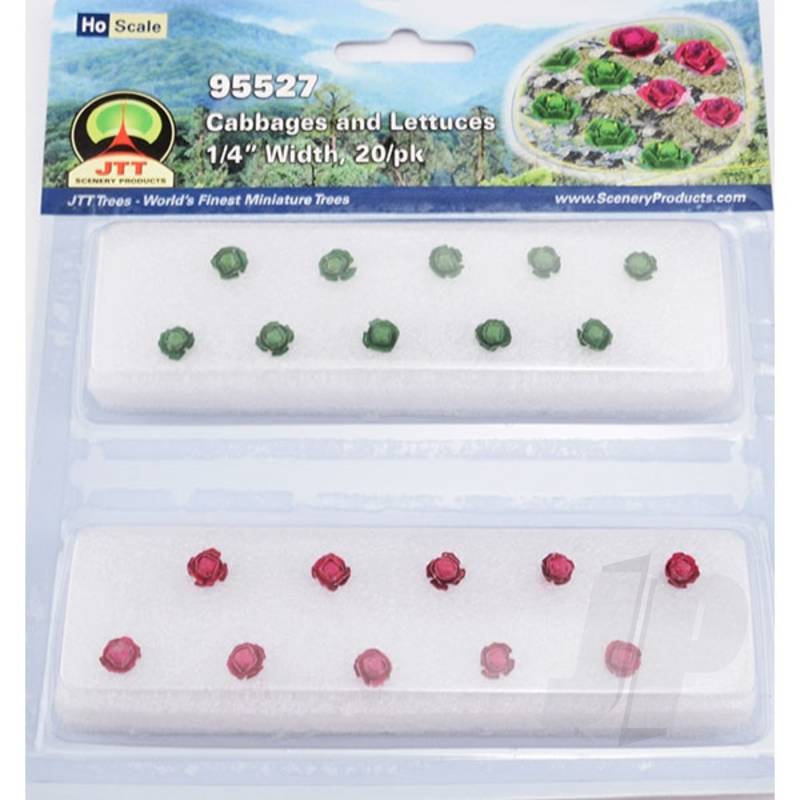 JTT 95527 Cabbage & Lettuce 1/4 Inch width HO-Scale (20 per pack)