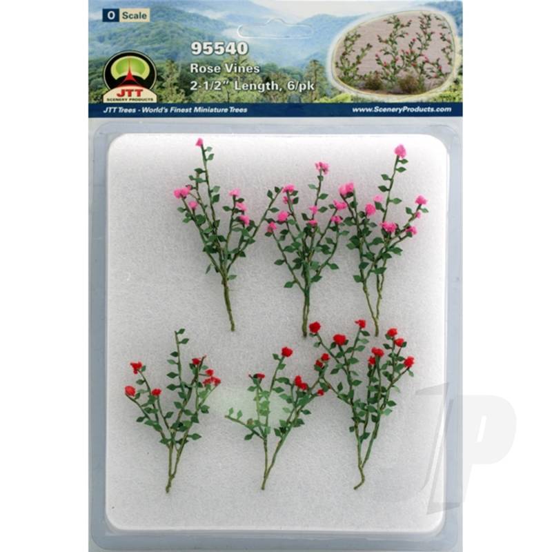 JTT 95540 Rose Vines 2-1/2 Inch Tall O-Scale (6 per pack)