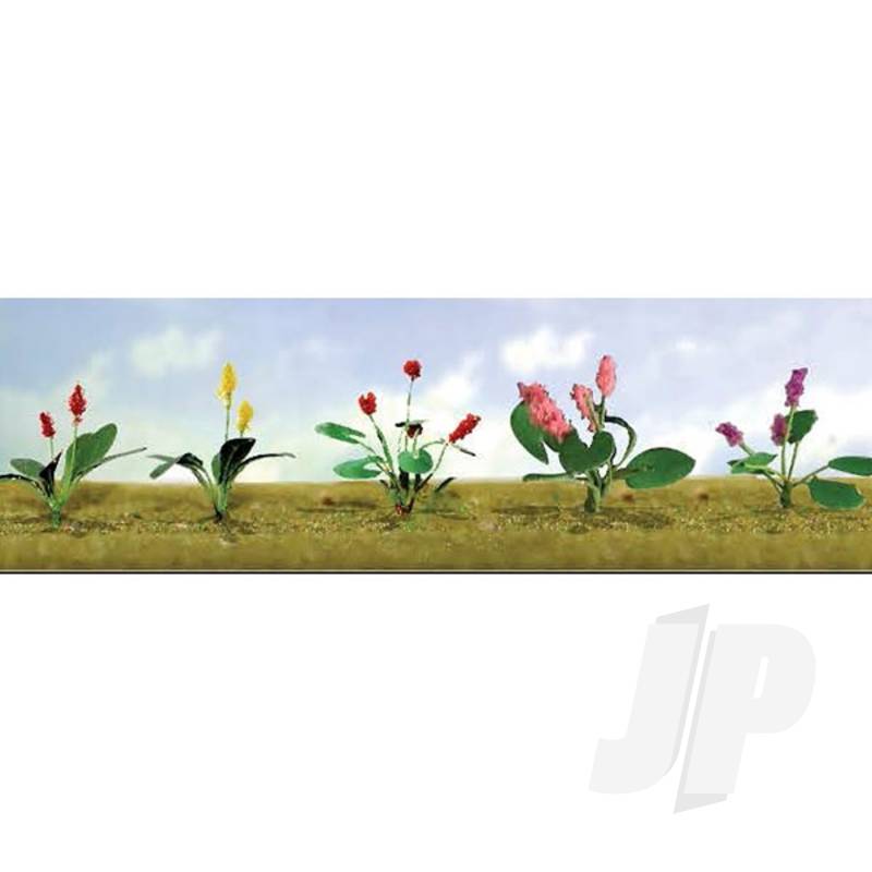 JTT 95561 Assorted Flower Plants 3 HO-Scale (12 per pack)