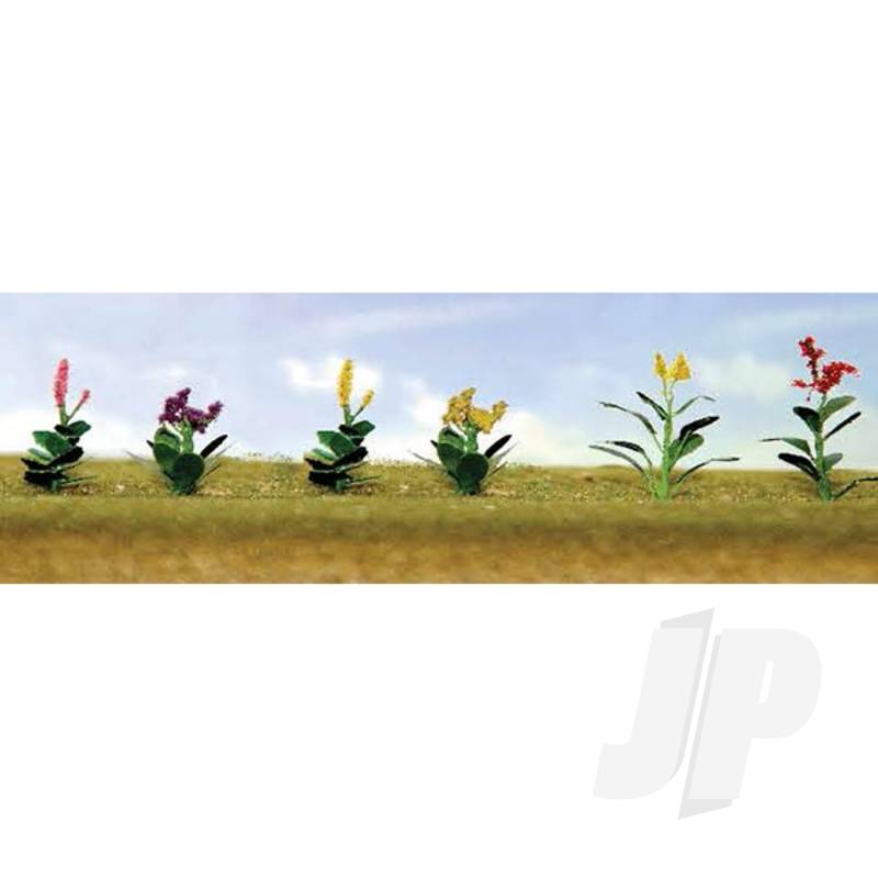 JTT 95563 Assorted Flower Plants 4 HO-Scale (12 per pack)