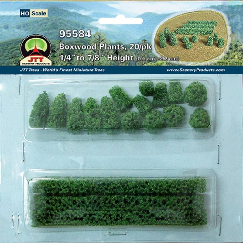 JTT 95584 Boxwood Plant HO-Scale (20 per pack)