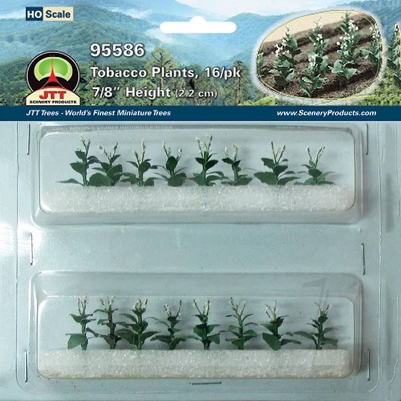 JTT 95586 Tobacco Plants HO-Scale (16 per pack)