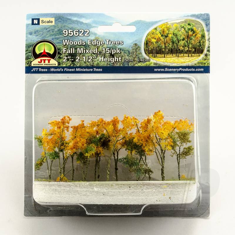 JTT 95622 Woods Edge Trees Fall Mixed N-Scale (15 per pack)