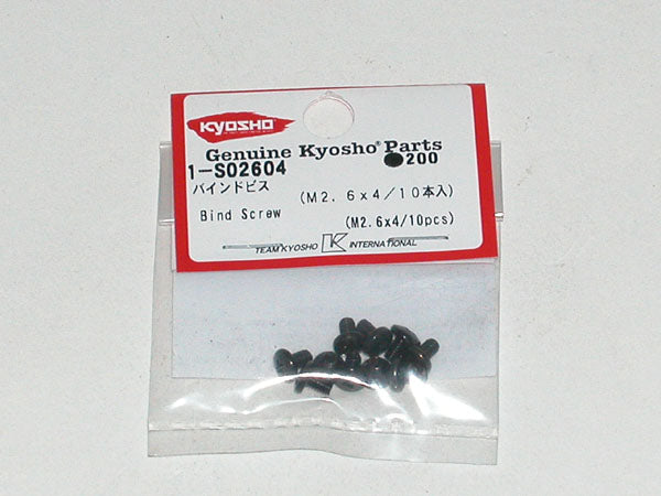 Kyosho BIND HEAD 2.6X4MM METALLIC SCREWS (10)