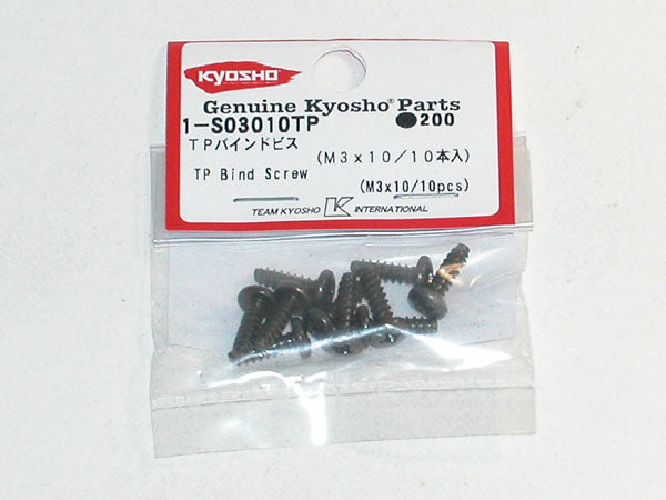 Kyosho BIND HEAD 3X10MM TP SCREWS (10)