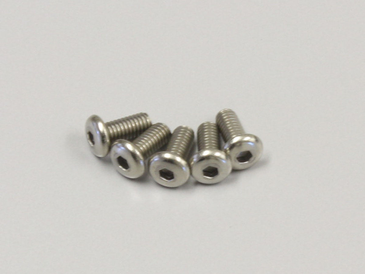 Kyosho HEX BUTTON SCREWS 2.6X6MM (5) TITANIUM