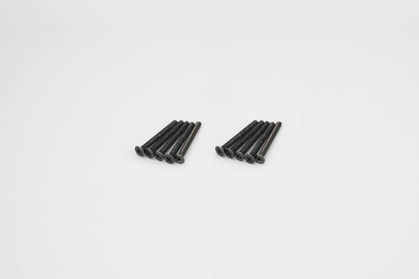 Kyosho FLAT HEAD 3X30MM METALLIC SCREWS (10)