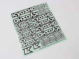 Kyosho DECAL SHEET - KYOSHO LOGO (235x210mm)