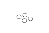 Kyosho O-RING 0.78 BLACK (4) FOR W5301V