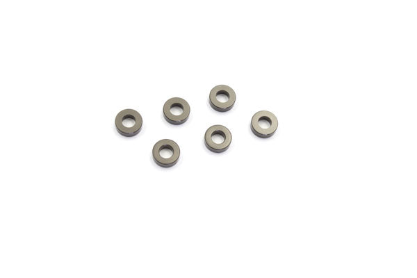 Kyosho 2MM ANODIZED WASHER (6) - GUN METAL