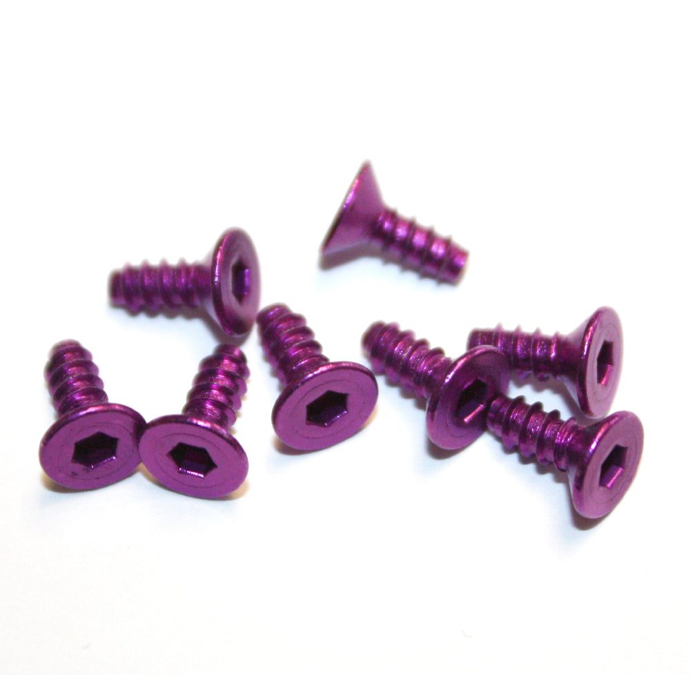 T3 AL Alloy Flush Tapping Screw M3x8 (Purple)