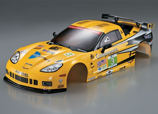 KILLERBODY CORVETTE GT2 190MM YELLOW FINISHED BODY