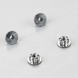 KILLERBODY ALUMINIUM WHEELS NUTS GREY 4MM (4PC)