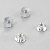 KILLERBODY ALUMINIUM WHEELS NUTS SILVER 4MM (4PC)