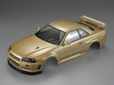 KILLERBODY NISSAN SKYLINE R34 195MM FINISHED BODY-GOLD