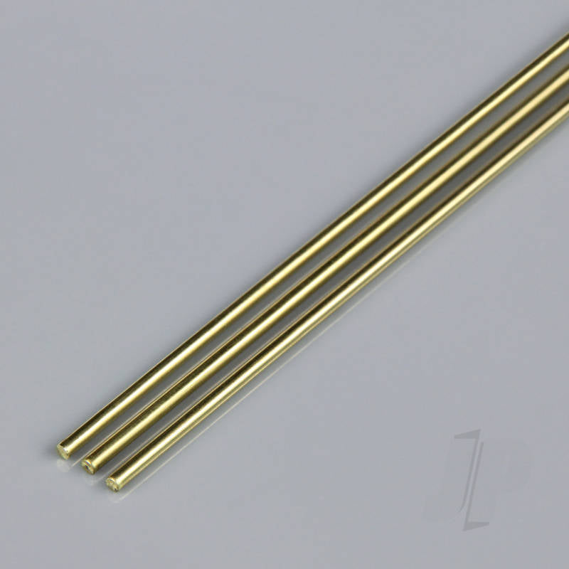 2mm 1m Round Brass Rod (3 per Item)