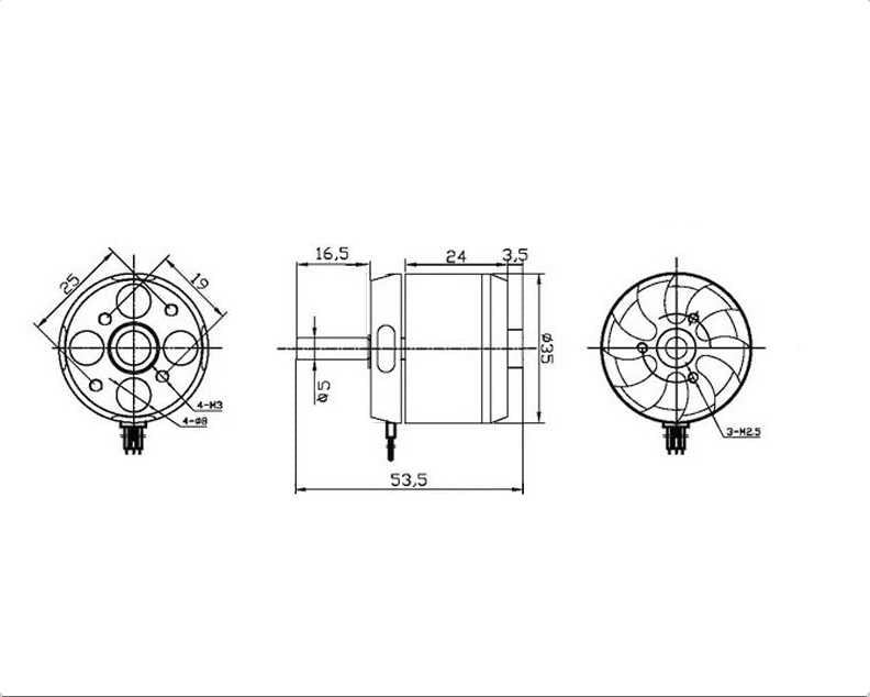 Krick 42433 MAX Marine P359 350 KV Brushless Motor