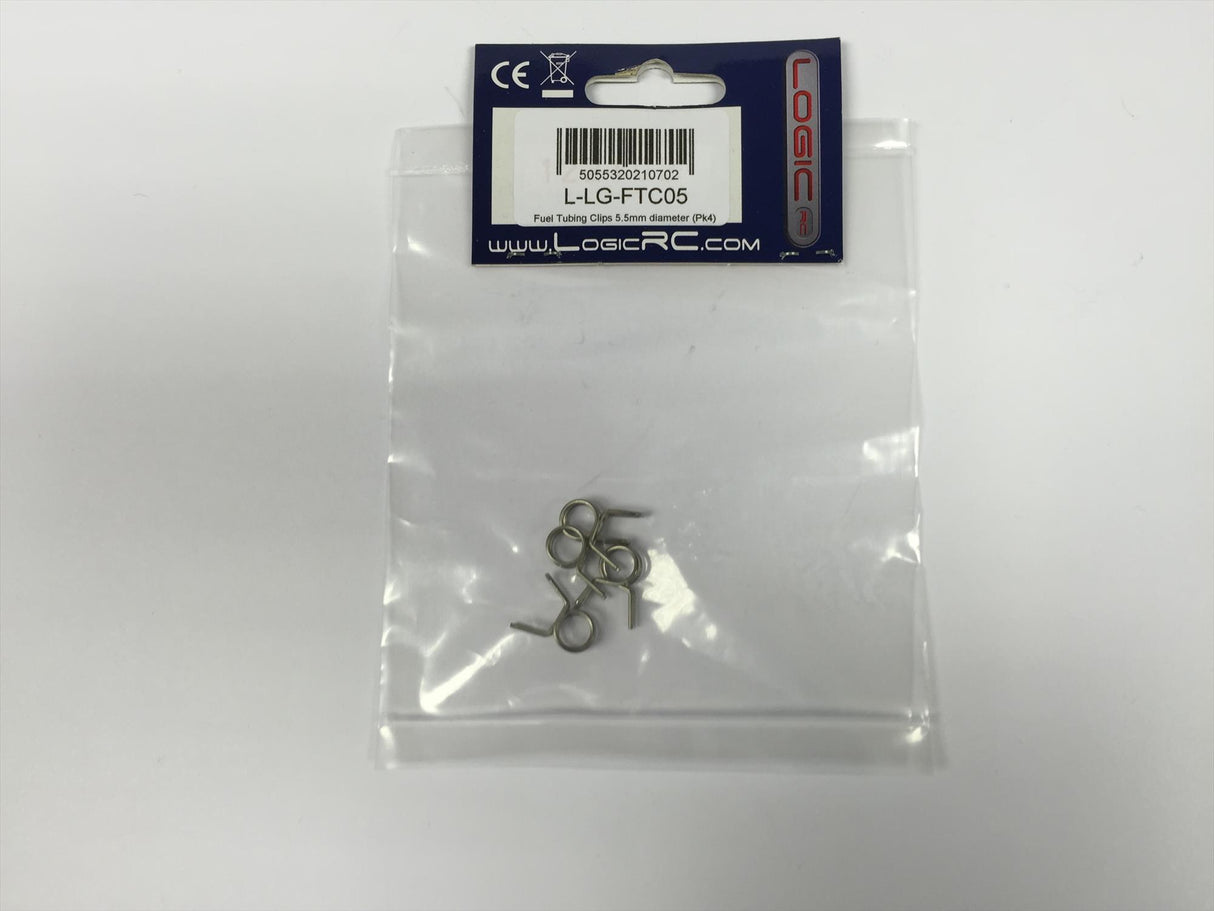 Fuel Tubing Clips 5.5mm diameter (Pk4)