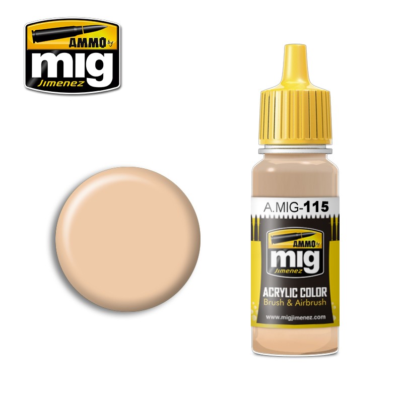 Ammo Mig Jimenez Acrylic 17ml Paint LIGHT SKIN TONE