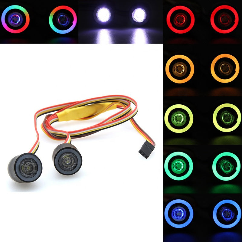 Car Lights LED headlights 19MM angel eye devil eye with switch modual (needs 3rd Channel)