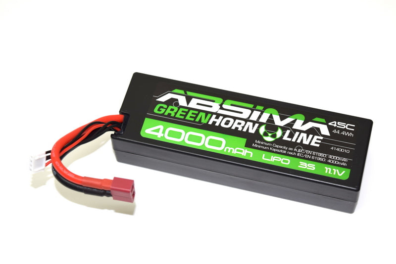 Absima 3s 4000mAh 45c Hardcase Lipo