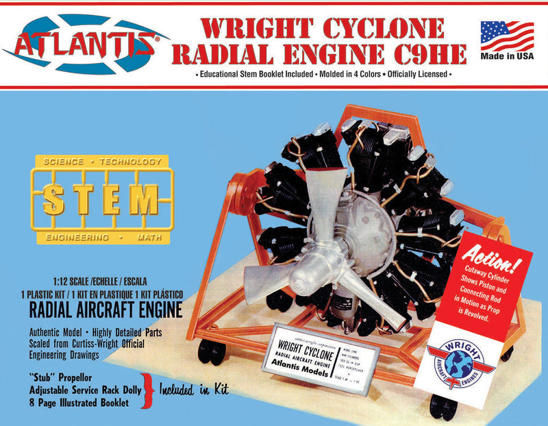 Atlantis 1/12 Wright Cyclone Engine AMCM6052