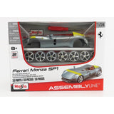 Maisto Ferrari Monza Sp1 Spider 2019 Silver/Yellow Kit