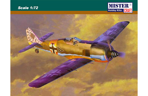 Plastic Kit MisterCraft Focke Wulf Fw-190A-6 Grun Hertz MCC03