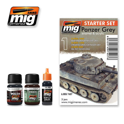 PANZER GREY - STARTER WEATHERING SET