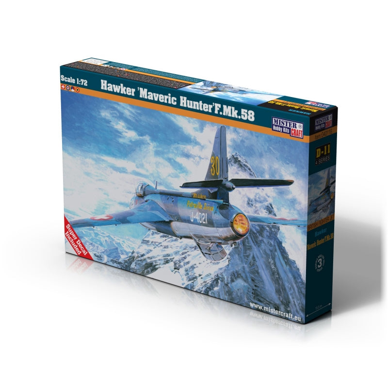 MisterCraft 1/72 Scale HAWKER HUNTER F.MK.58 - MAVERIC MCD11