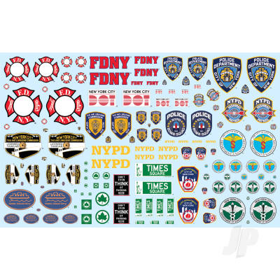 AMT NYC Auxiliary Service Logos Decal Pack