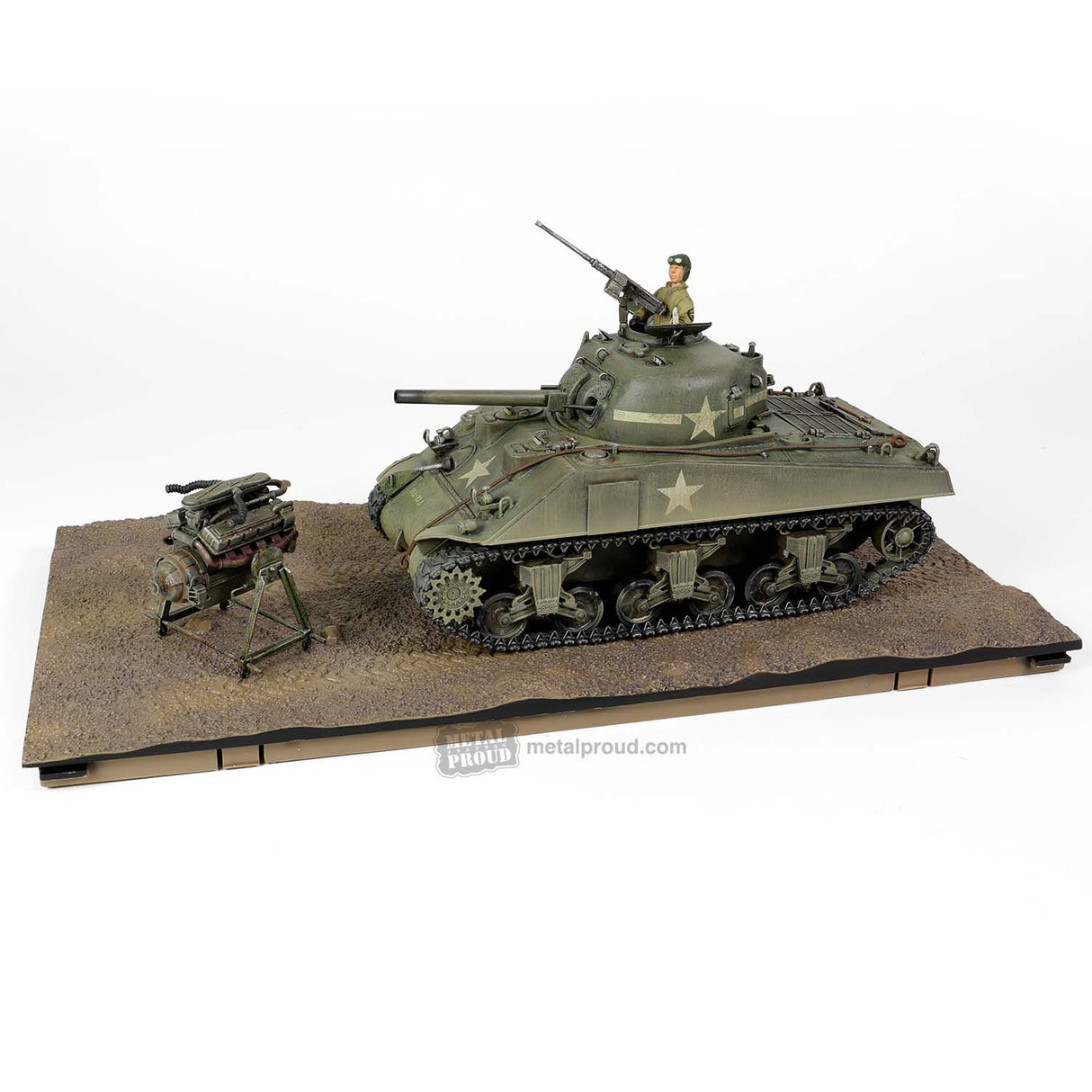 Forces of Valor 1/32 U.S. Medium Tank Sherman M4A3 (75) VVSS Suspension & 57