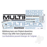 Sticker Set MULTIPLEX-Logo Black/White/Silverl