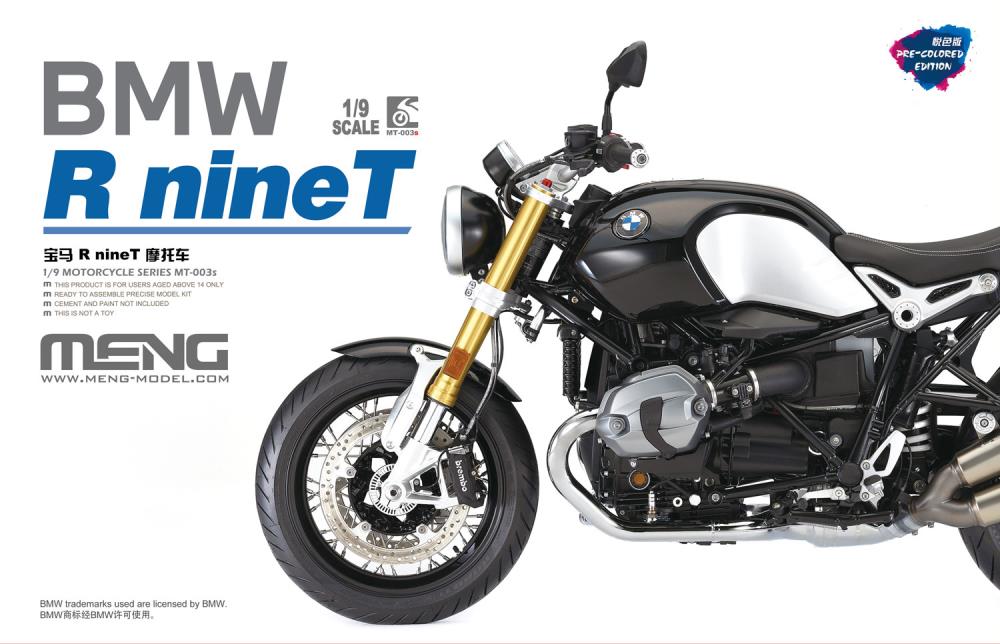 Meng 1/9 BMW R nineT (PRE-COLORED EDITION) MT-003s